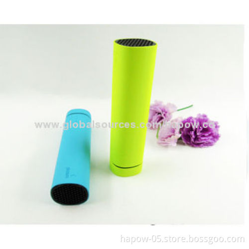 Stereo Mini Speakers, Headphones Holder with Power Bank Gained, CE, FCC, RoHS, PS Marks